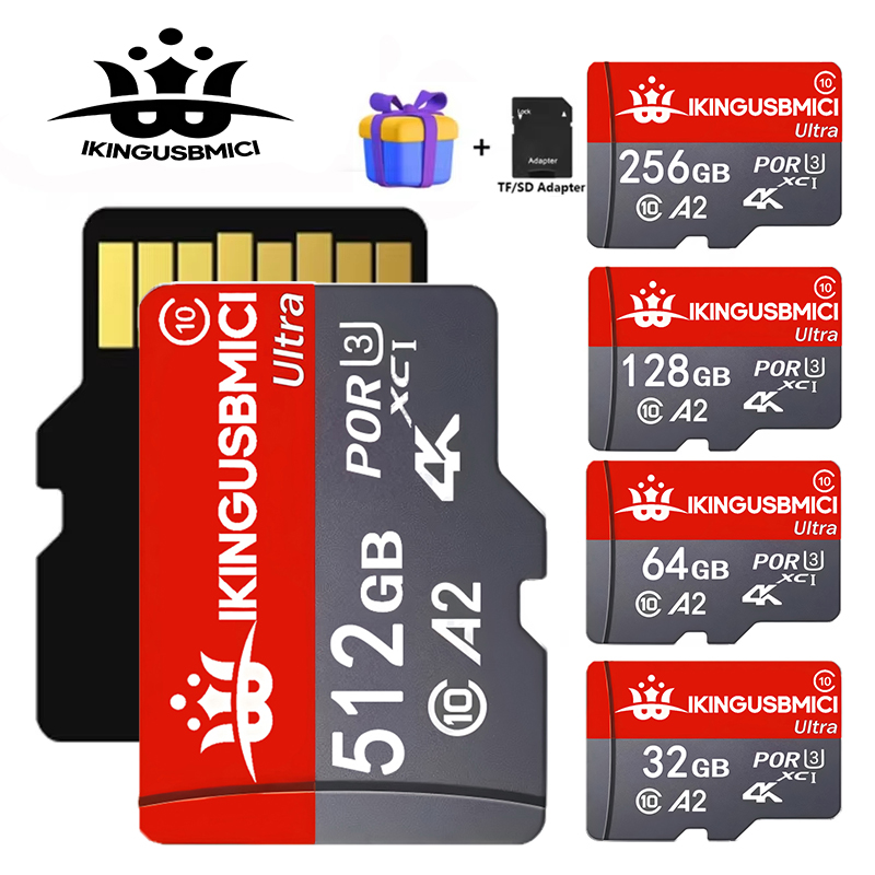 Microsd Card Tablet - Hochleistungs-Micro-SD-Karte 32GB 64GB 256GB 1080p Full-HD