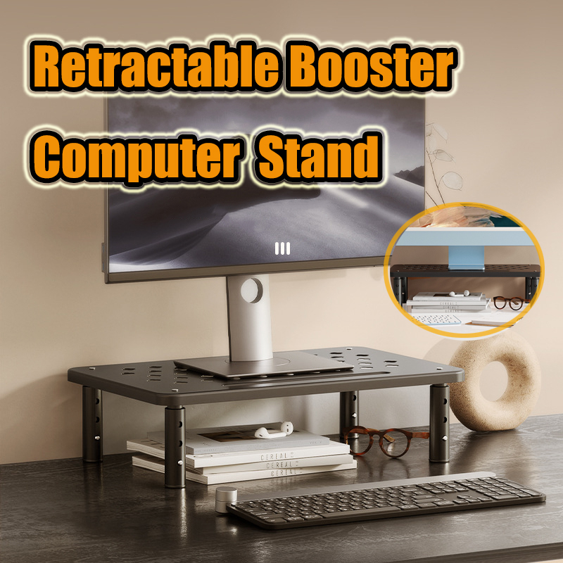Tablet Lap Desk - Verstellbarer Computerständer, Teleskop-Schreibtisch-Monitorhalter, Erhöhter PC-Bildschirmständer zur