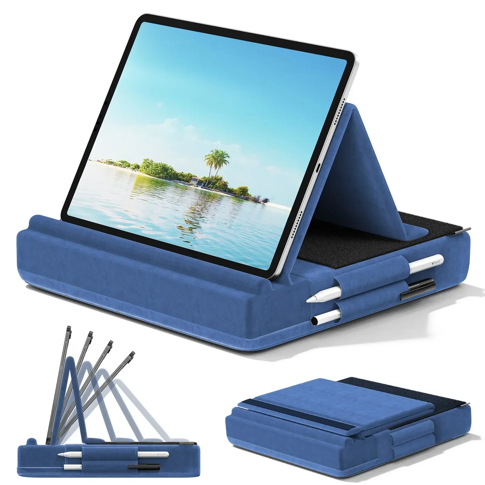 Tablet Lap Desk - Verbesserter Tablet-Kissenständer mit mehreren Winkeln, Ipad-Halter
