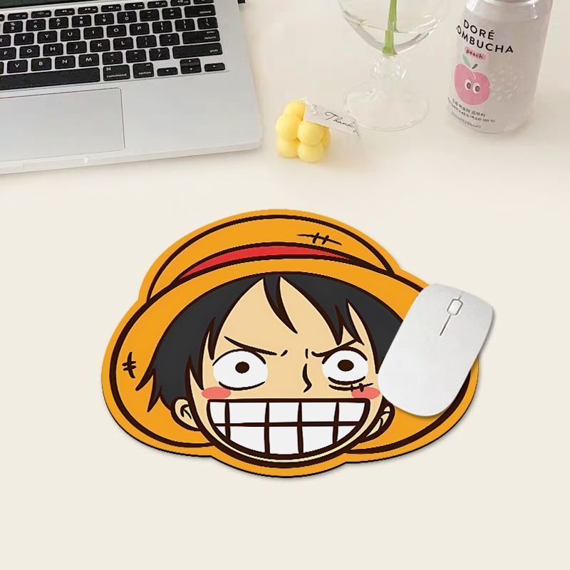 Rugged Tablet Accessories - One Piece Luffy Mauspad, Kleine Computer-Schreibtischunterlage,