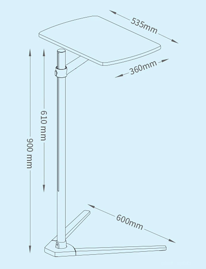 Höhenverstellbarer 7-20 Zoll b – Tablet Lap Desk Bewertung und Preis